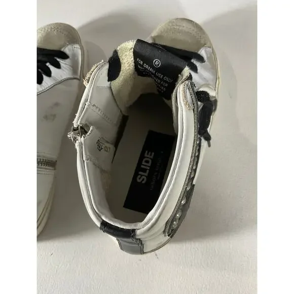 Golden Goose White Slide Sneakers Size 8 - Picture 5 of 6
